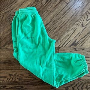 Pangaia Women’s Small Joggers Sweatpants Heavyweight Jade Green Organic Cotton